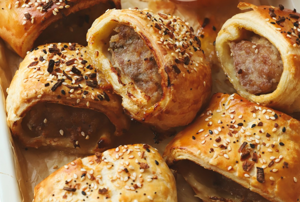 Marmalade Glazed Sausage Rolls