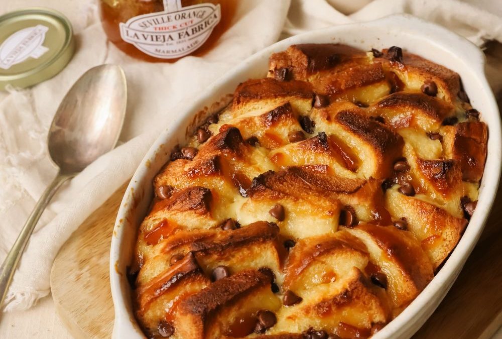 Marmalade Bread and Butter Pudding
