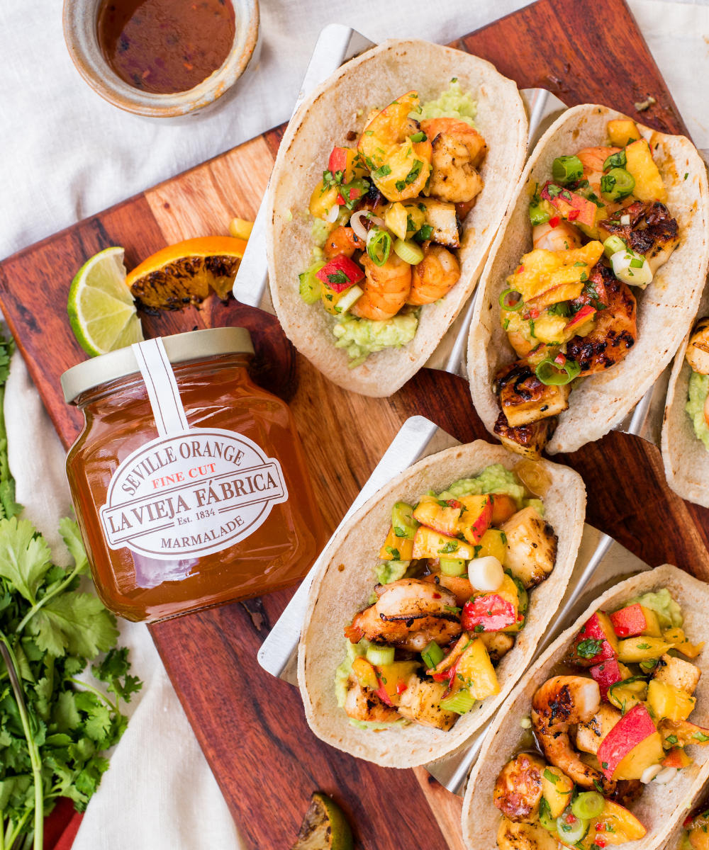 Prawn & Haloumi Tacos
